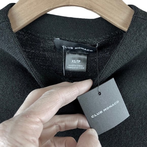 Club Monaco NEW w/ tags mock turtleneck/crewneck wool pullover sweater - XS - Picture 7 of 10